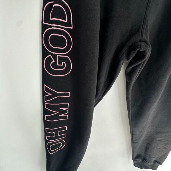 Shane Dawson Merch Oh My God Dead Pig Sweatpants Joggers Size 2XL Black Pull On - Picture 7 of 9
